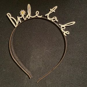 Bride to be headband